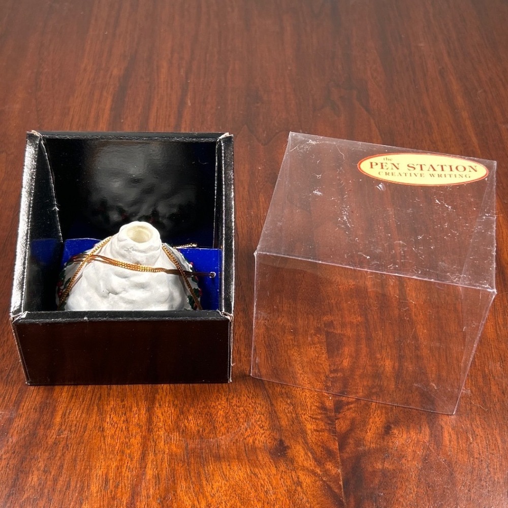 The Pen Station Creative Writing Ceramic Holly Mountain Pen Holder Flambro 15055